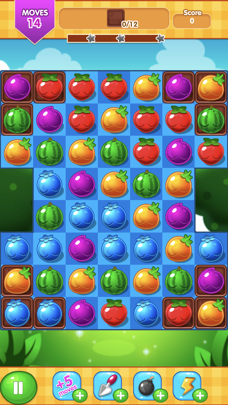 Capture d'écran Tutti Frutti niveau bonus